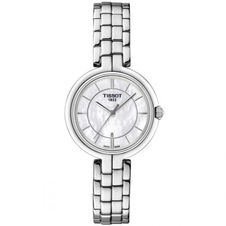 高端精品 天梭（TISSOT）弗拉明戈系列瑞士石英时尚女士腕表 送礼送女友七夕情人节礼物首选