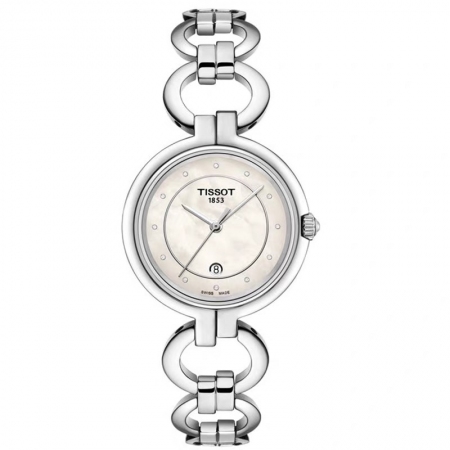 高端精品 天梭（TISSOT）弗拉明戈系列瑞士石英时尚女士腕表 送礼送女友七夕情人节礼物首选