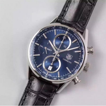 V6厂出品 豪雅CARRERA CALIBRE 1887男士计时码机械表  克隆...