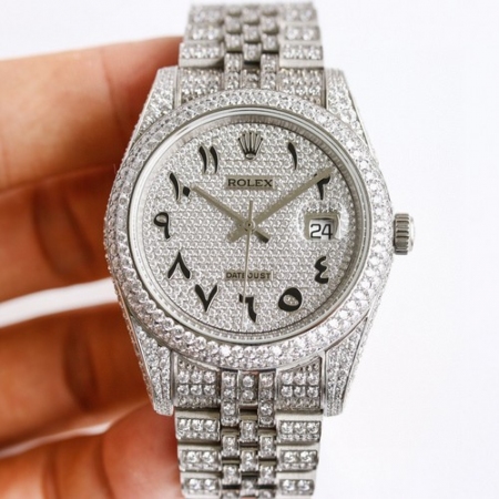 TW厂出品 劳力士日志系列满钻奢华版本男士全自动机械腕表 顶级3255机芯 尺寸...