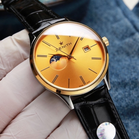 V6出品 真力时-ZENITH日月星辰系列男士全自动机械腕表 尺寸39mmx10...
